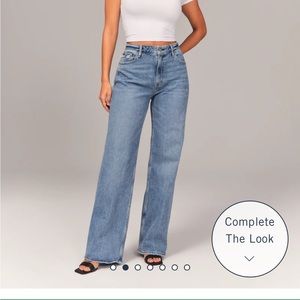 Abercrombie & Fitch Curve Love High Rise 90s Relaxed Jean